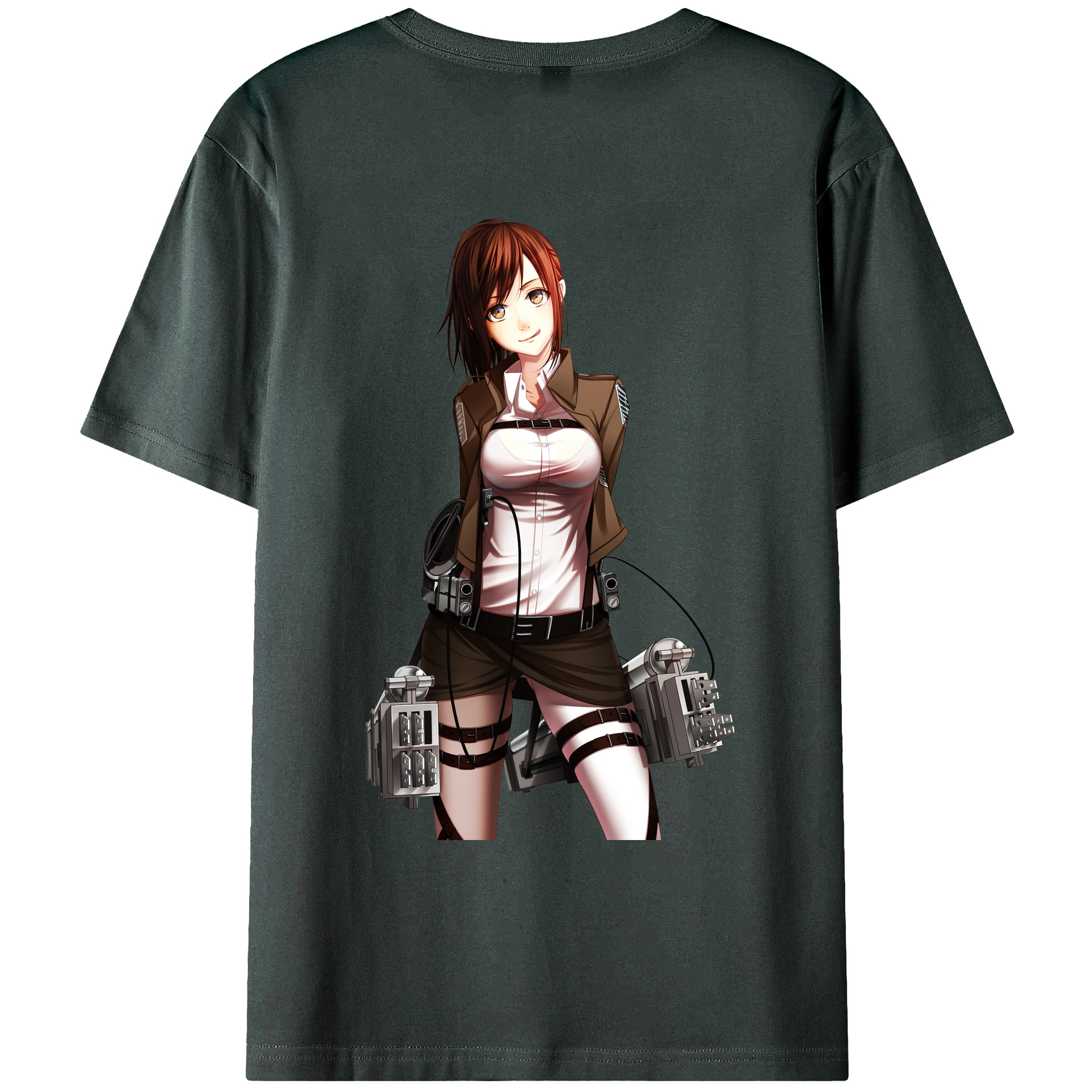 （画像用） 進撃の巨人 サシャ·ブラウス Attack on Titan Sasha Blaus 綿100％ メンズ半袖Tシャツ（バックプリント） 通気性